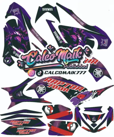Kit de calcomanías para Yamaha Raptor 700R - miniatura 2