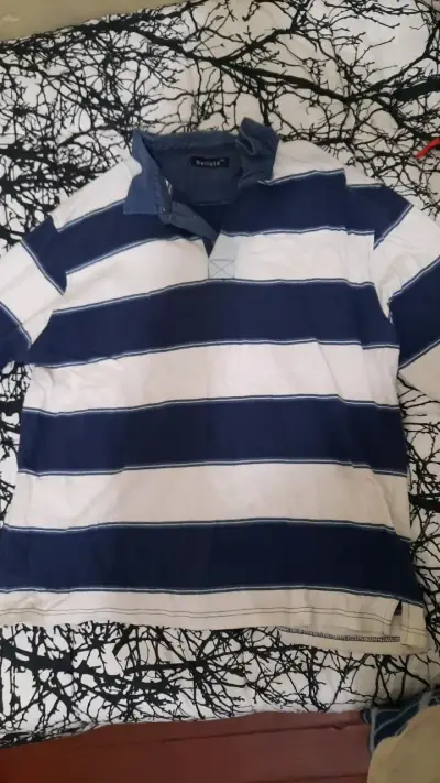 Polera de rayas azul y blanco para hombre talla - miniatura 1