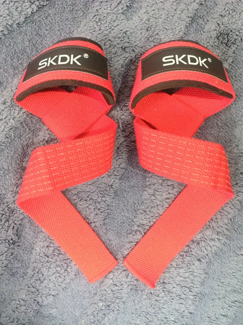 Correas de levantamiento de pesas SKDK rojas