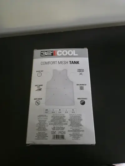 Pack de 3 camisetas sin mangas blancas XL - miniatura 2
