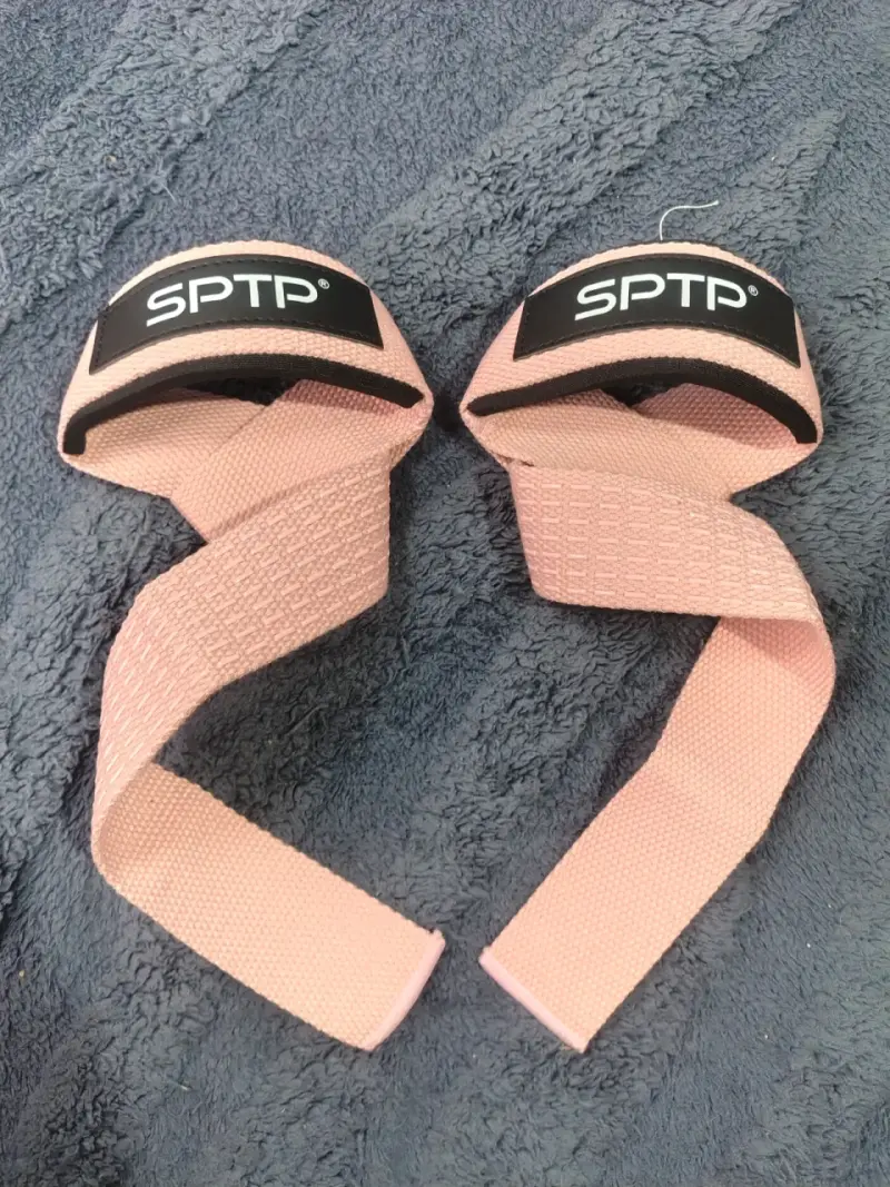Correas de levantamiento de pesas SPTP rosadas