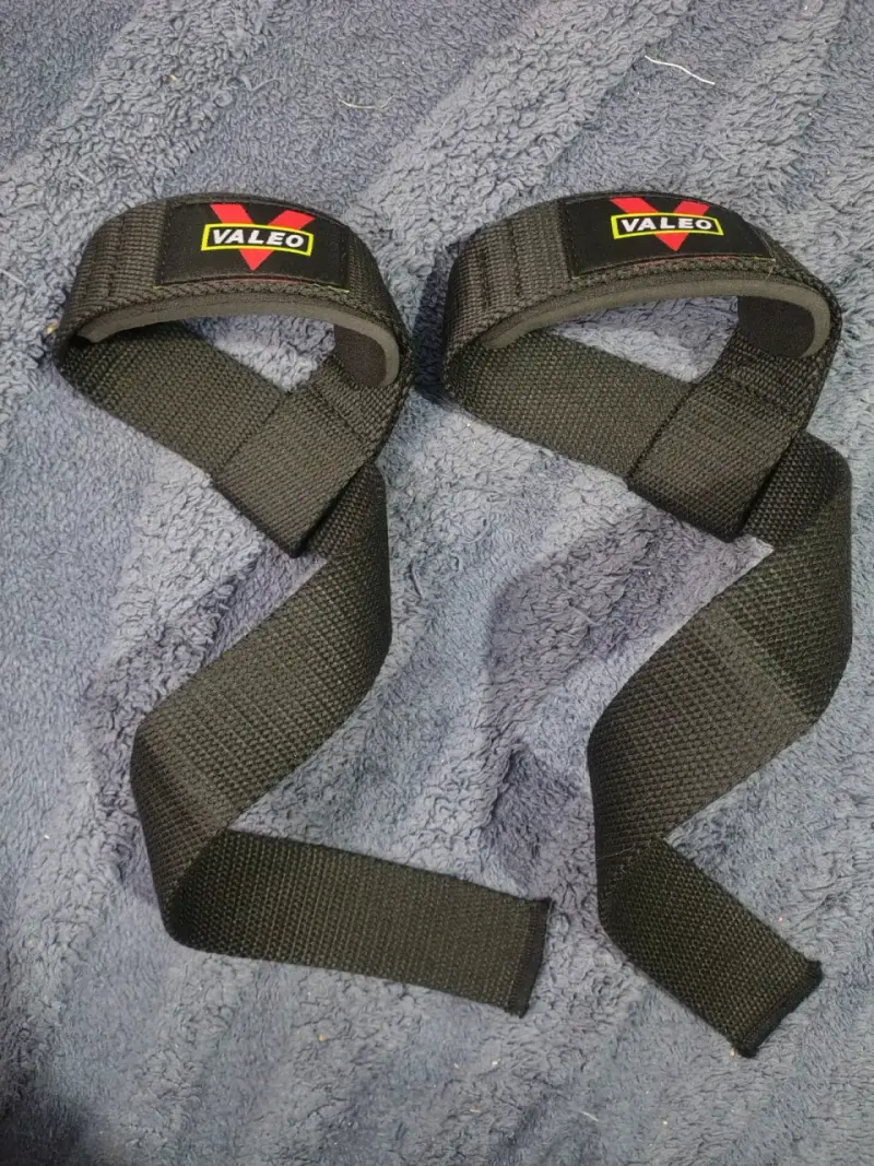 Correas de levantamiento de pesas Valeo negras