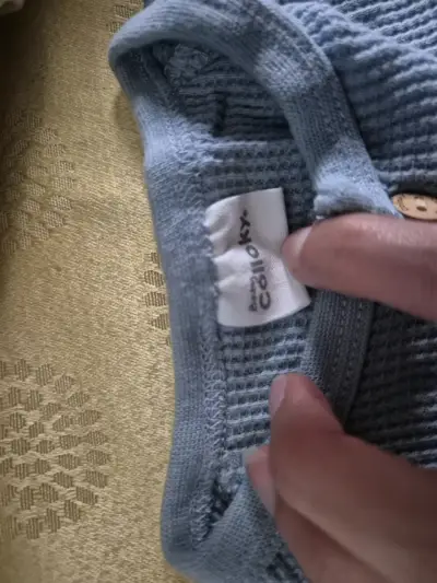 Enterito de bebé azul  0-3 m - miniatura 3