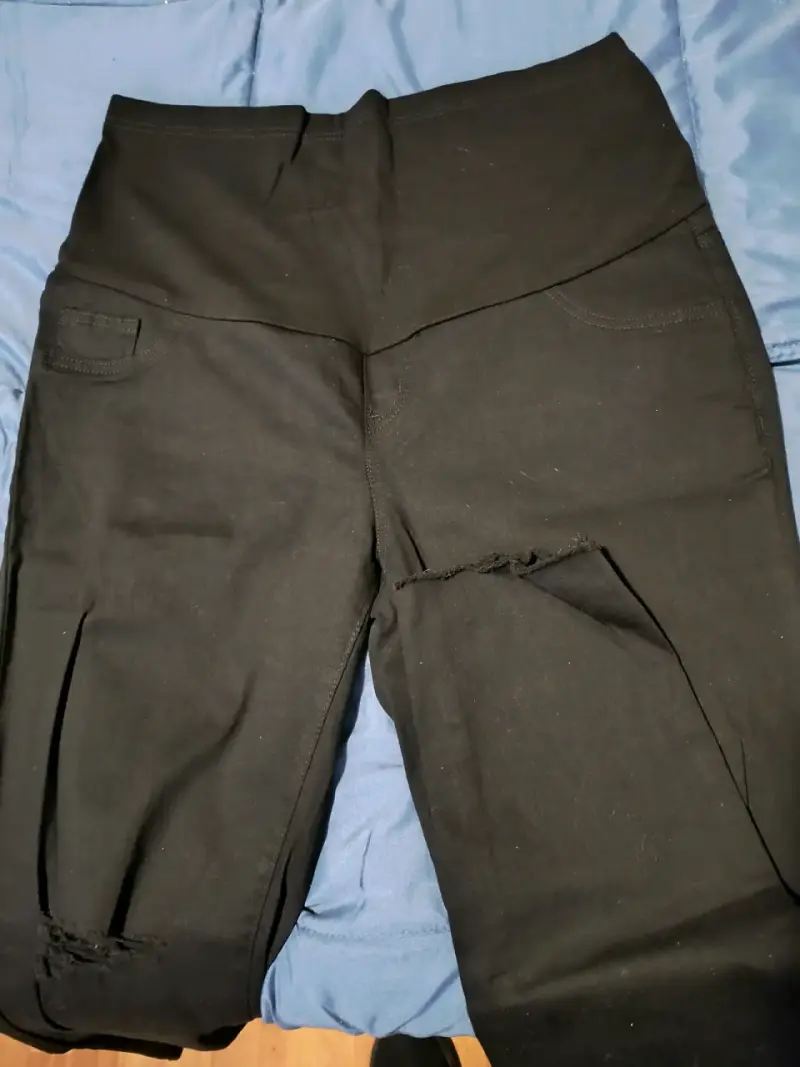 Pantalon maternal negro - 1