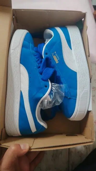 Zapatillas Puma Suede XL Jr Azul - miniatura 1