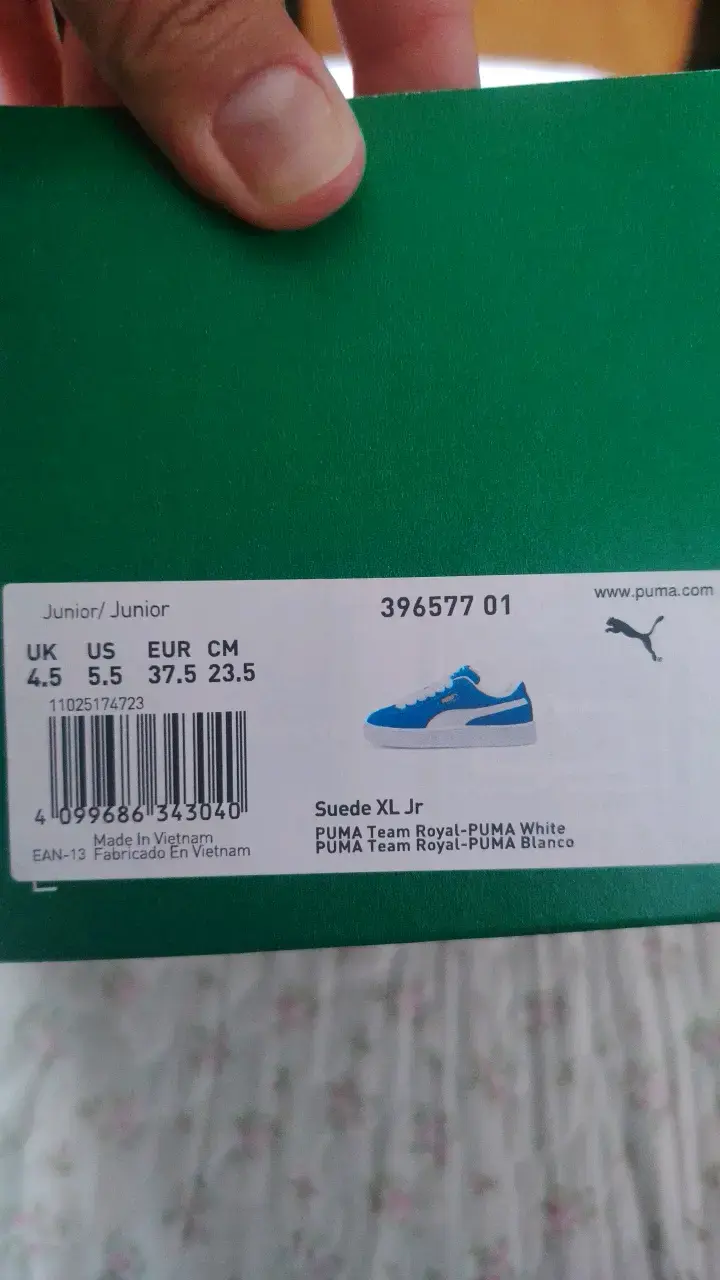 Zapatillas Puma Suede XL Jr Azul - 2