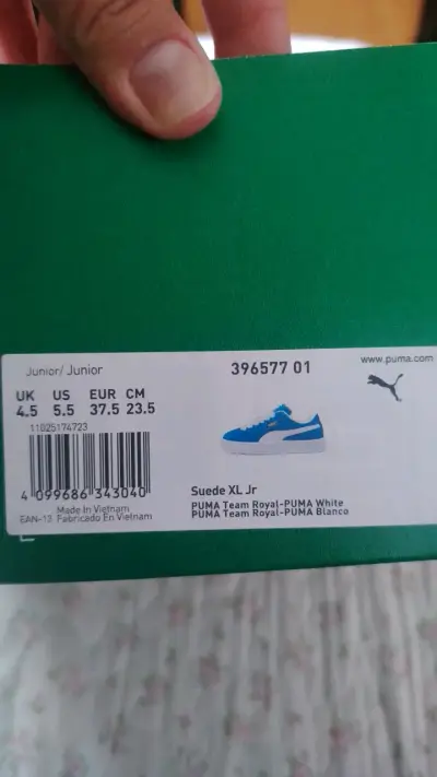 Zapatillas Puma Suede XL Jr Azul - miniatura 2