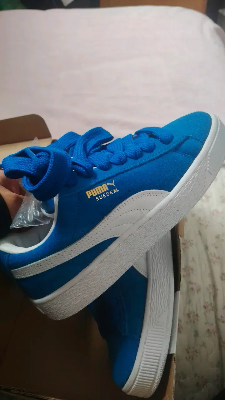 Zapatillas Puma Suede XL Jr Azul - 3