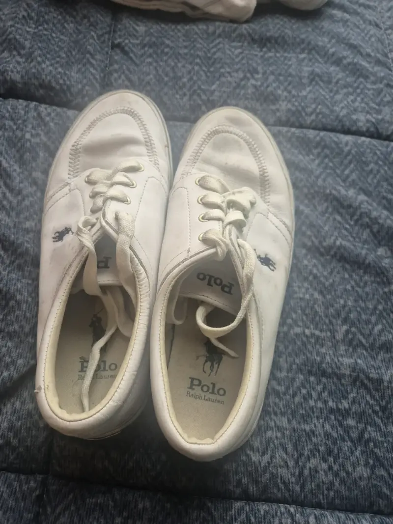 Zapatillas Polo Ralph Lauren blancas usadas - 1