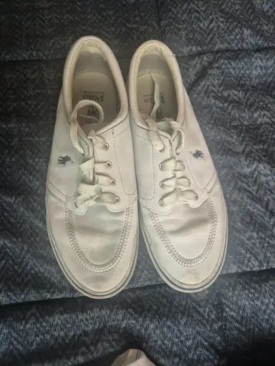 Zapatillas Polo Ralph Lauren blancas usadas - miniatura 2