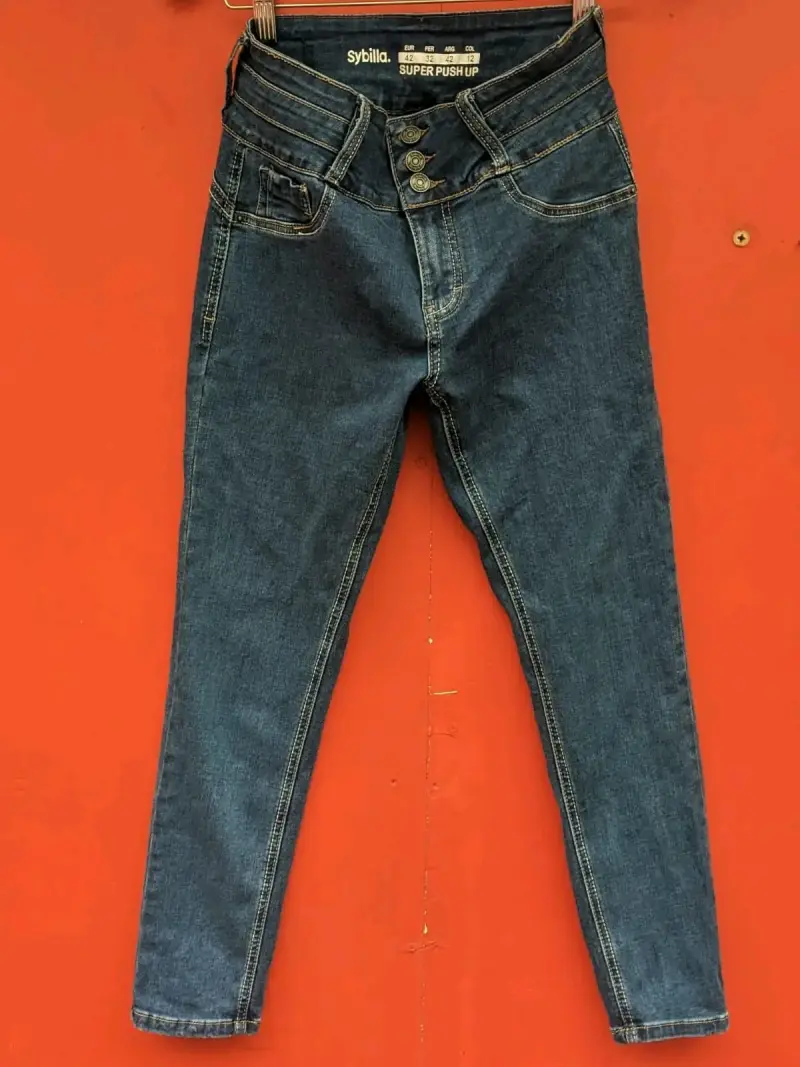 Jeans azul super push up para mujer Sybilla - 2
