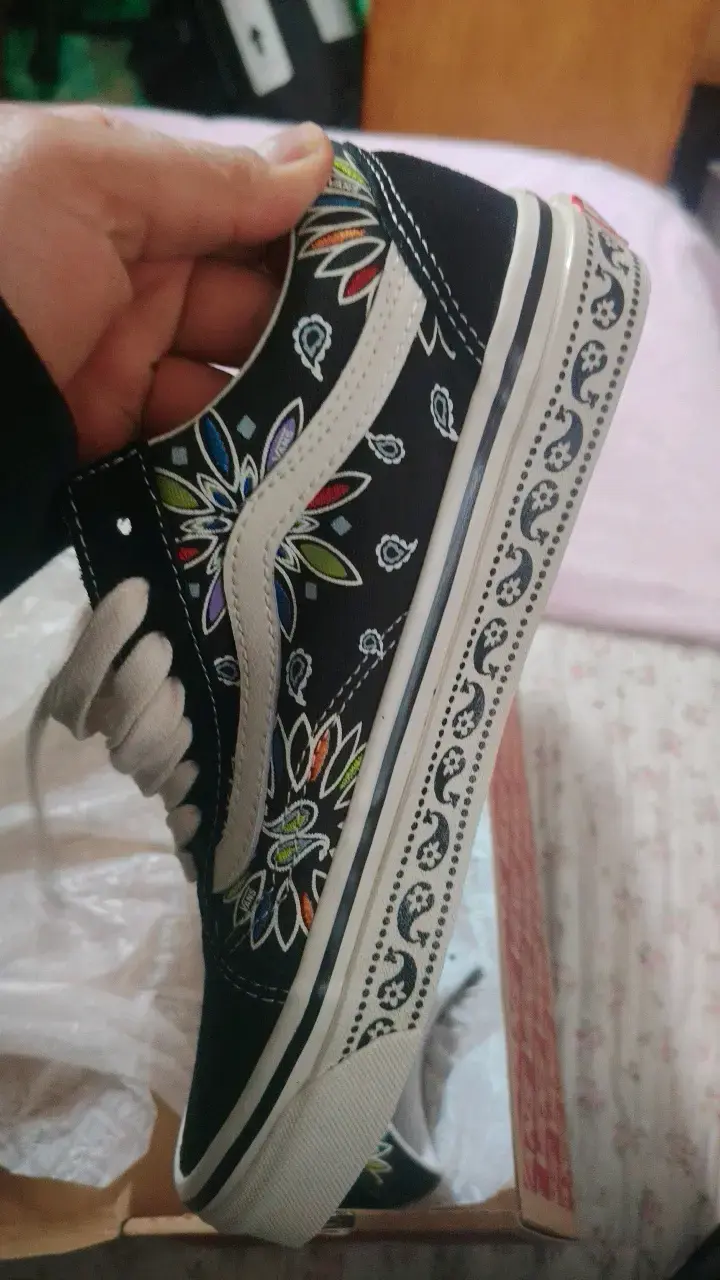 Zapatillas Vans Old Skool 36 Dx diseño floral - 4