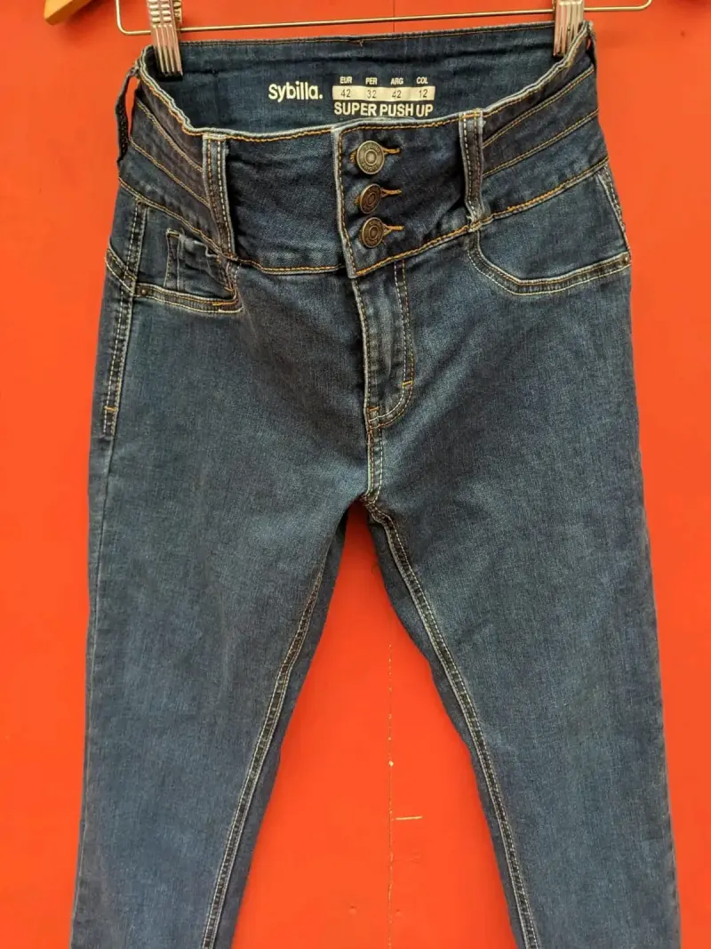 Jeans azul super push up para mujer Sybilla - 6