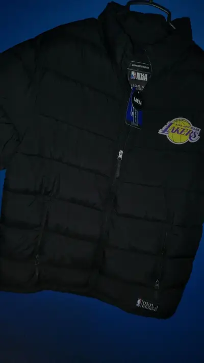 Chaqueta NBA Lakers negra para hombre - miniatura 1