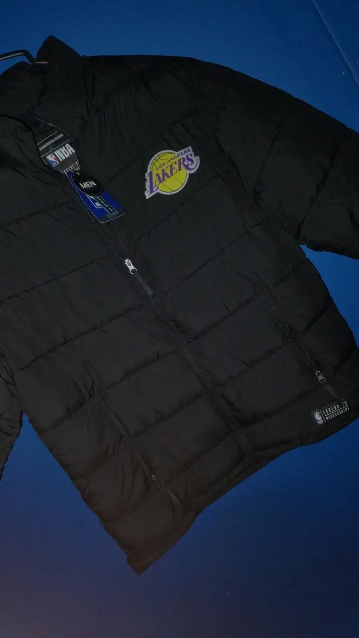 Chaqueta NBA Lakers negra para hombre - 3