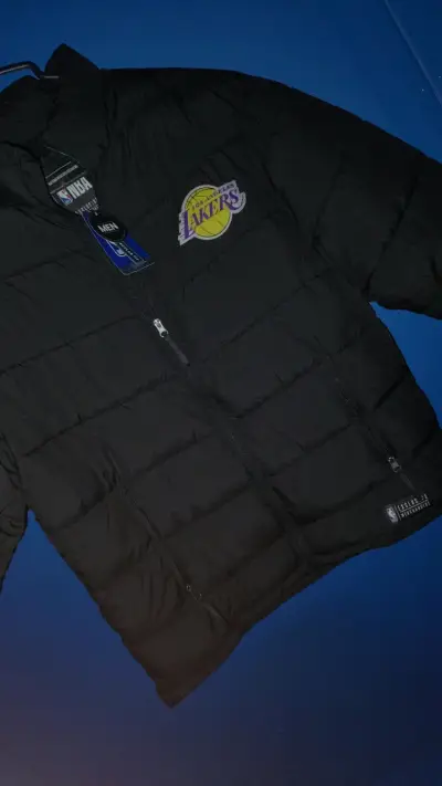 Chaqueta NBA Lakers negra para hombre - miniatura 3