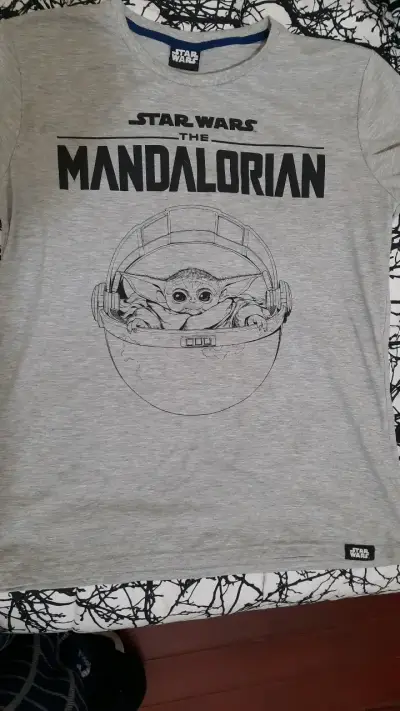 Polera Star Wars The Mandalorian gris - miniatura 1