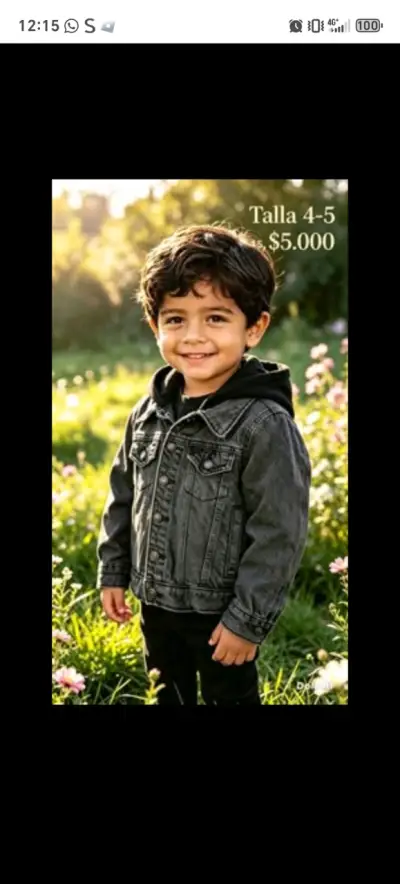 Chaqueta de mezclilla para niño - miniatura 2