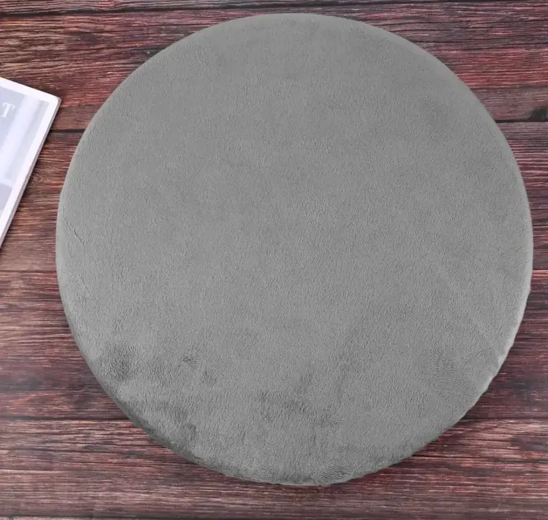 Cojín giratorio antideslizante gris para silla - 2