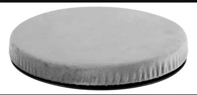 Cojín giratorio antideslizante gris para silla - miniatura 3