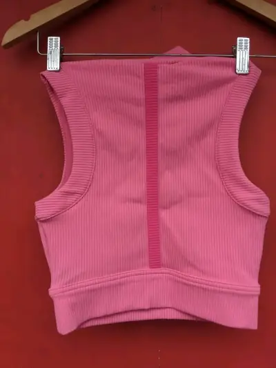 Top deportivo rosa sin mangas Reebok - miniatura 4