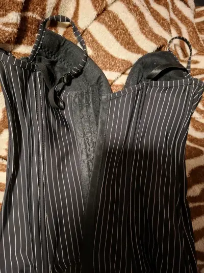 Corset lencero negro busto34b talla m - miniatura 2