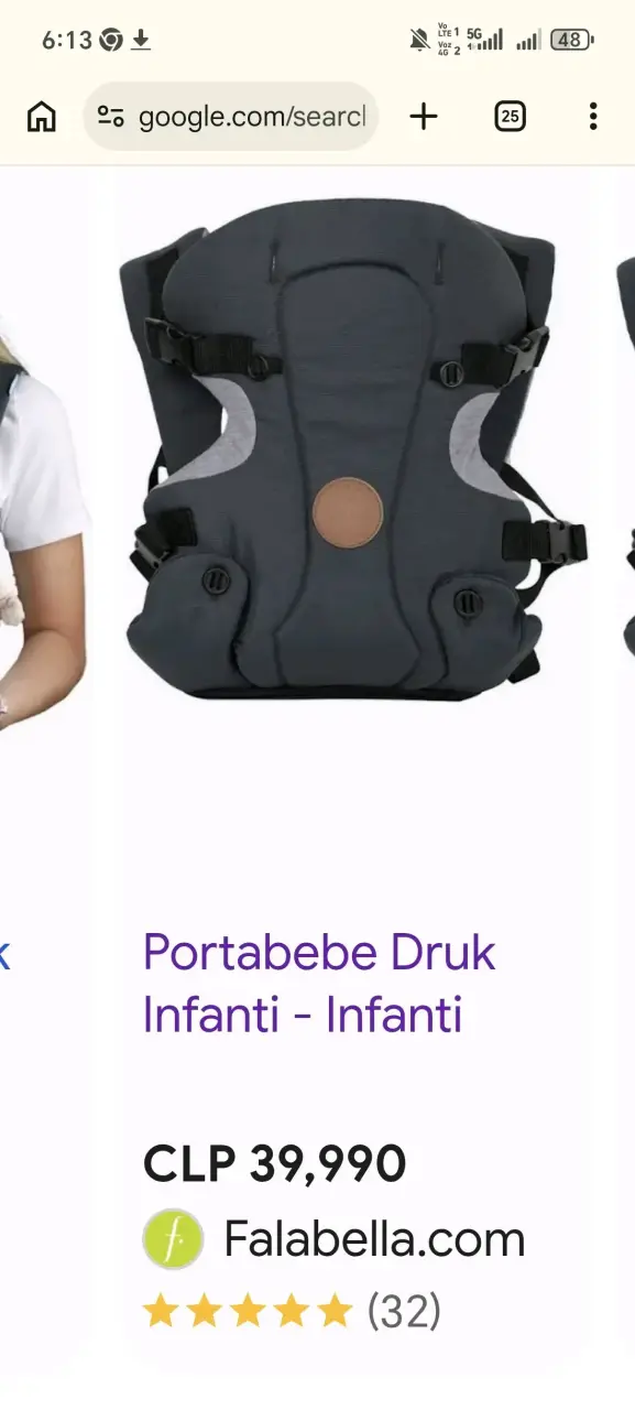 Portabebé Infanti Druk color gris - 4