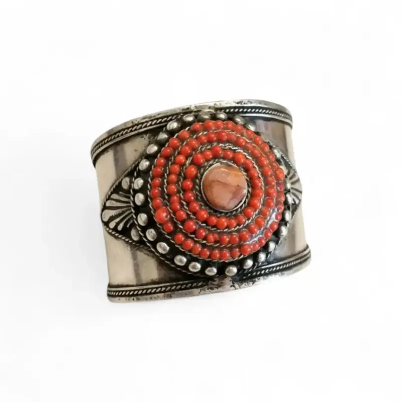 Brazalete Étnico Coral Ajustable - 2
