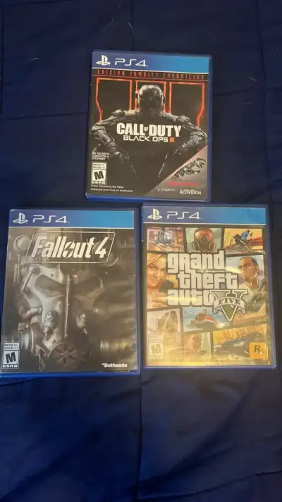 Pack de juegos PS4:Cod Fallout 4 y GTA V - miniatura 1