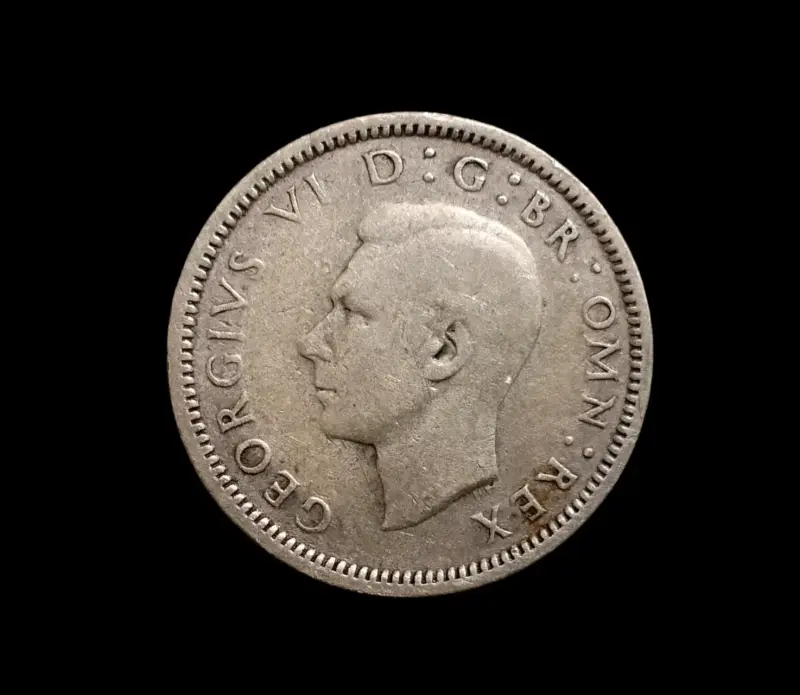 Moneda antigua Sixpence 1940 Reino Unido - 2