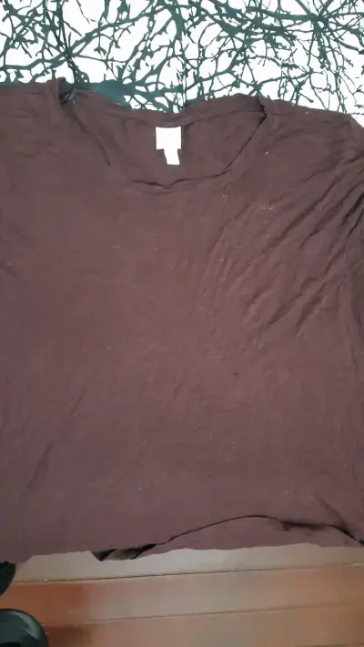 Polera marrón básica para mujer - miniatura 1
