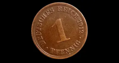 Moneda Alemana 1 Pfennig 1912A cobr - miniatura 1