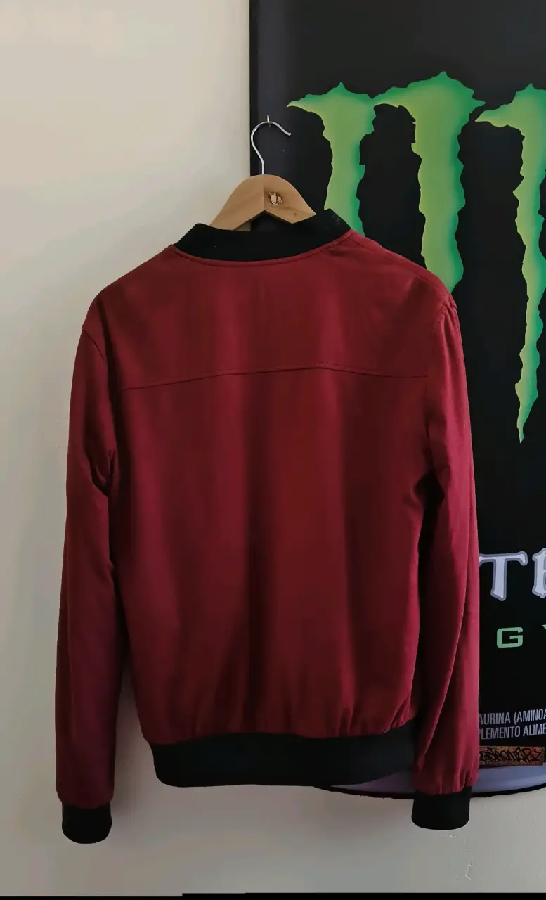 Chaqueta bomber roja Zara Man - 2