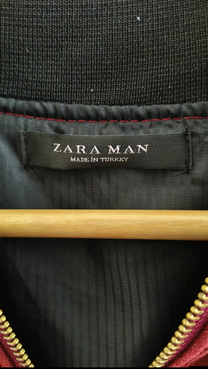 Chaqueta bomber roja Zara Man - 3