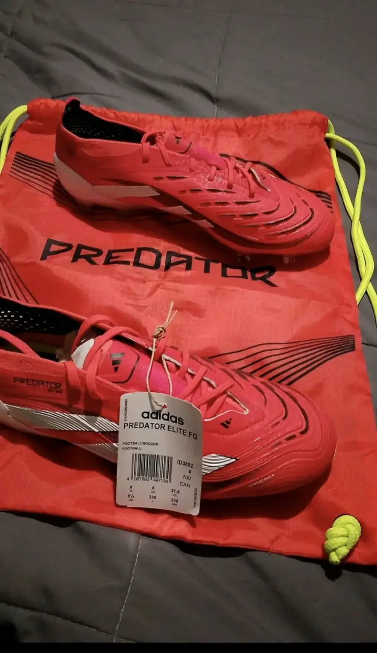 Zapatos de fútbol Adidas Predator Elite FG rojos - 2