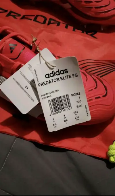 Zapatos de fútbol Adidas Predator Elite FG rojos - miniatura 3