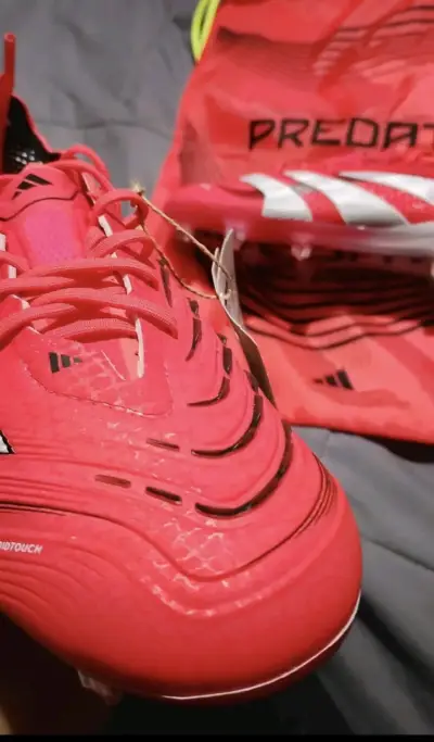 Zapatos de fútbol Adidas Predator Elite FG rojos - miniatura 4