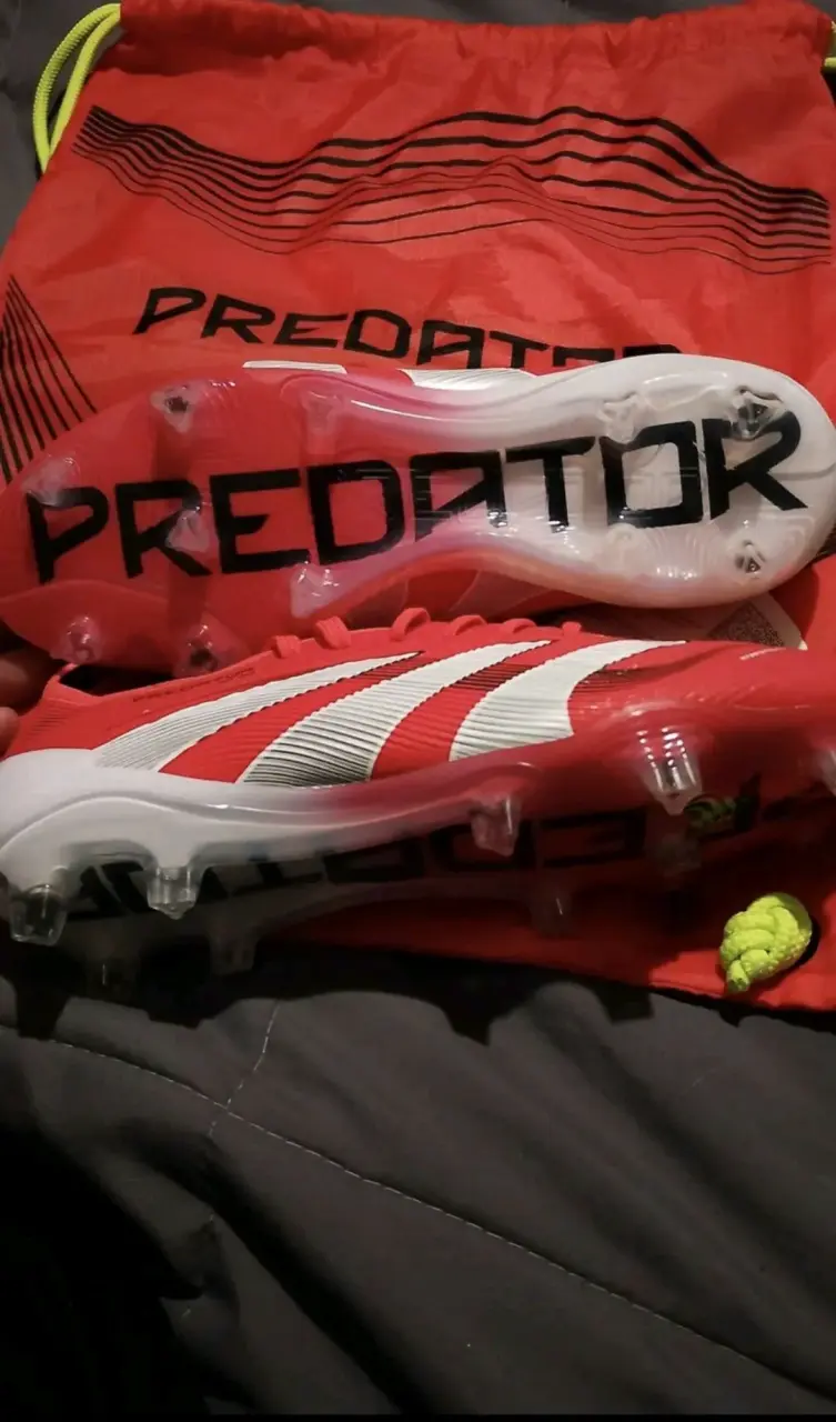 Zapatos de fútbol Adidas Predator Elite FG rojos - 5