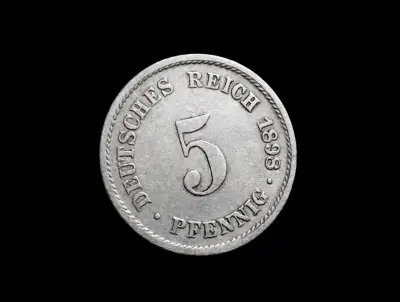 Moneda Alemania 5 Pfennig 1898J - miniatura 1
