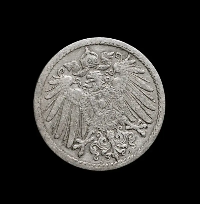 Moneda Alemania 5 Pfennig 1898J - 2
