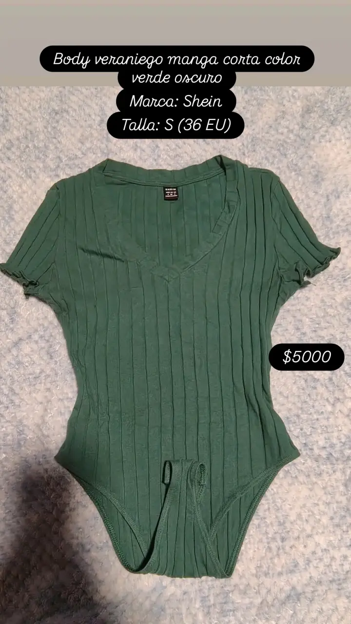 Body veraniego verde oscuro Shein
