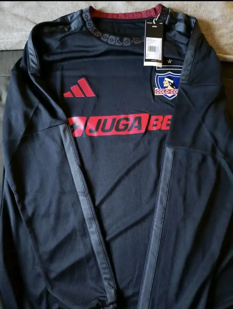 Camiseta Visitante Colo-Colo Manga Larga Negra - 2