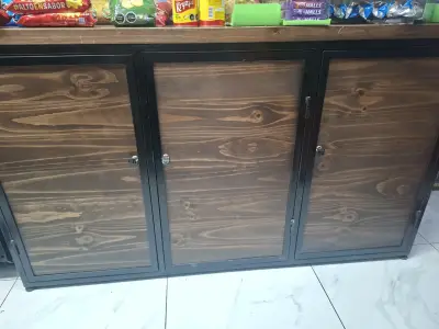 Mueble almacenamiento de madera y metal - miniatura 3