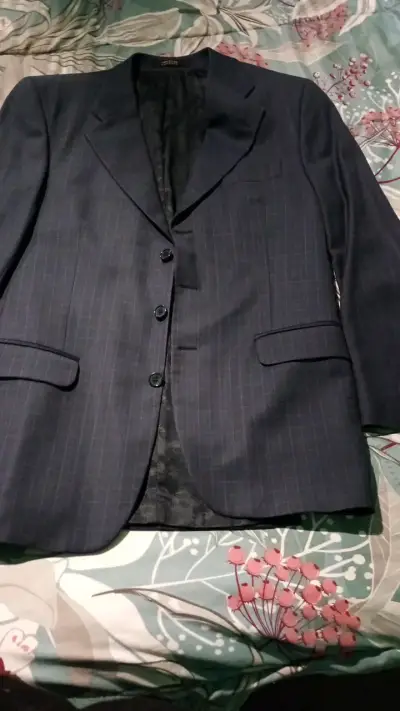 Blazer de hombre Christian Lacroix azul a rayas - miniatura 1