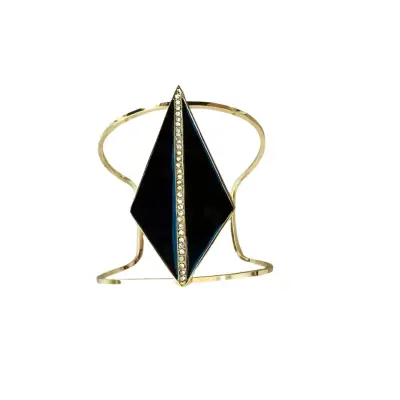 Brazalete de Antebrazo Dorado con Rombo Negro - miniatura 2
