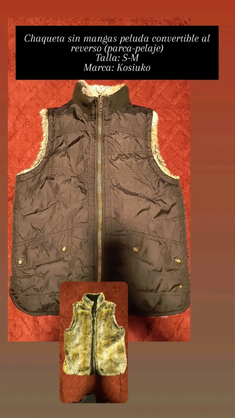 Chaleco reversible sin mangas Kosiuko