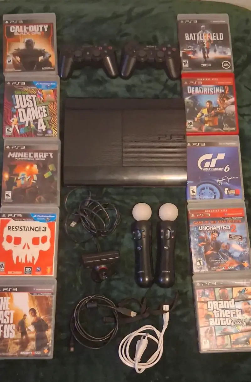 Consola PS3 con juegos y accesorios