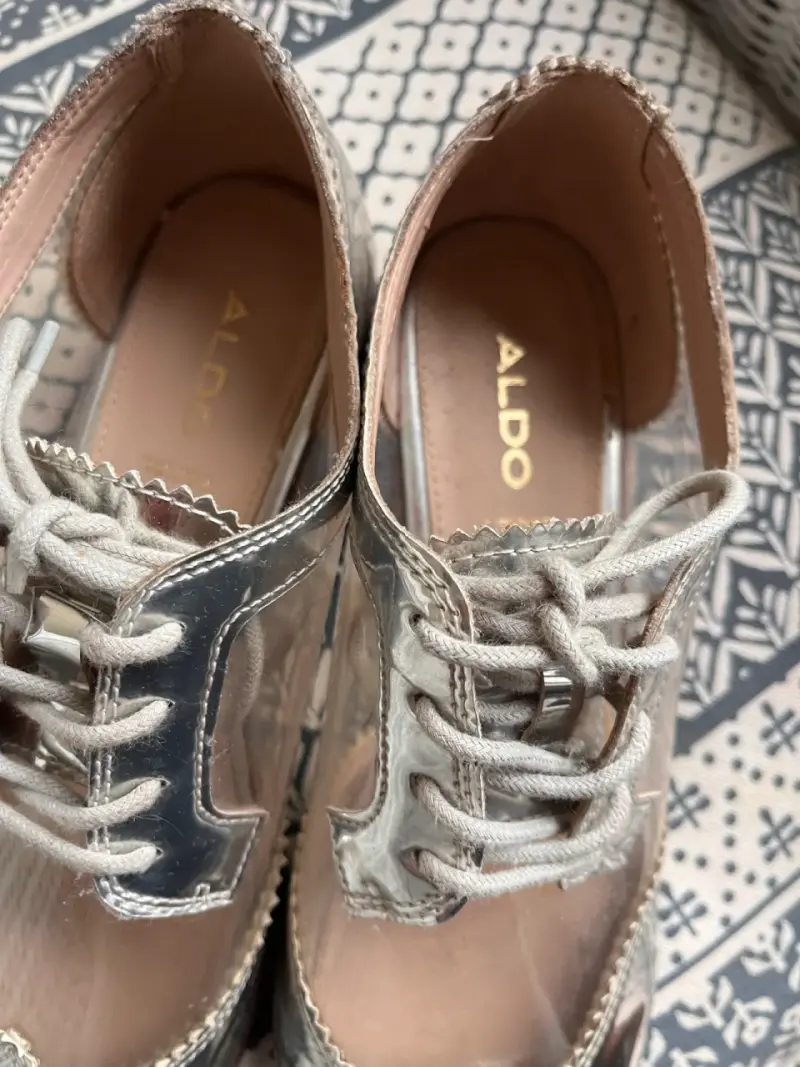 Zapatos oxford plateados transparentes Aldo - 4