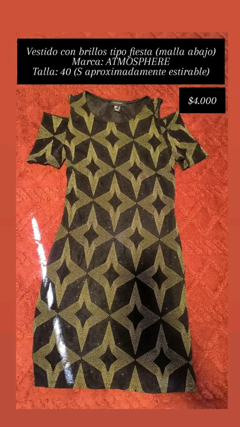 Vestido de fiesta con brillos Atmosphere