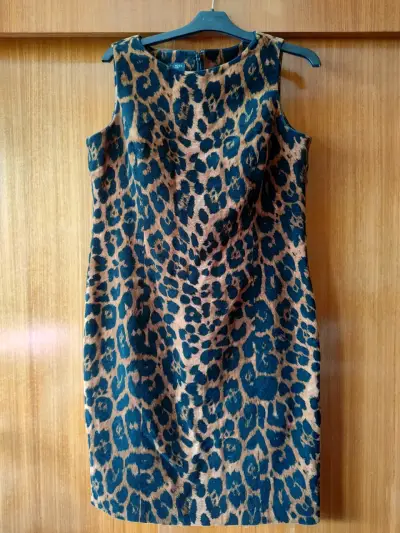 Vestido de fiesta con estampado animal print - miniatura 1